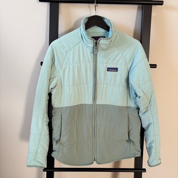 Patagonia W's M Pack In Jacket Color-block Green - Picture 2 of 13